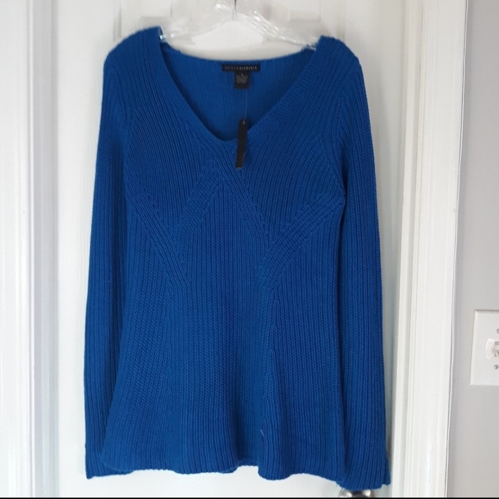 Grace Elements Royal Blue V Neck Sweater
